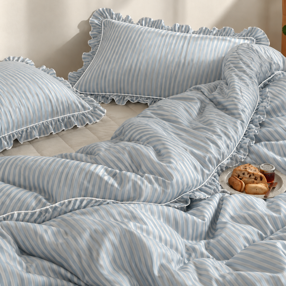 Coastal Blue Stripe Set