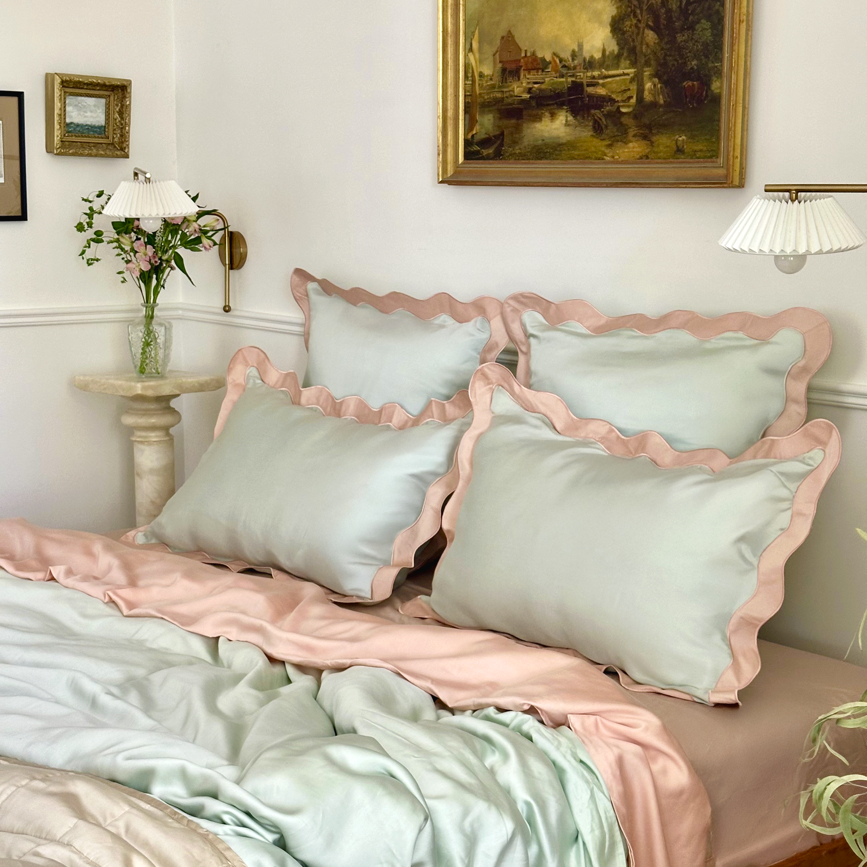 Eucalypso Scalloped Pillowcases (Set of 2)