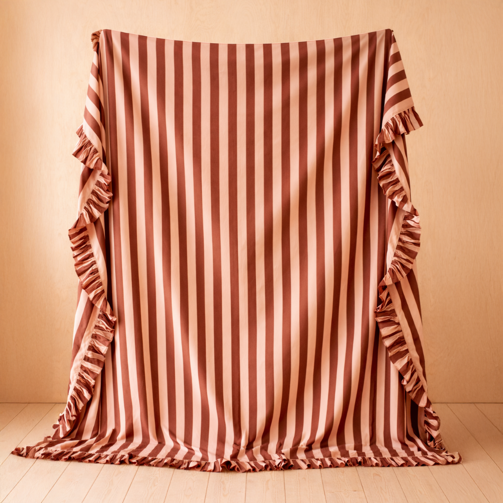 Desert Rose Stripe Duvet Cover
